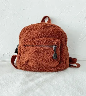 Kids Mini Boucle Backpack - Chocolate