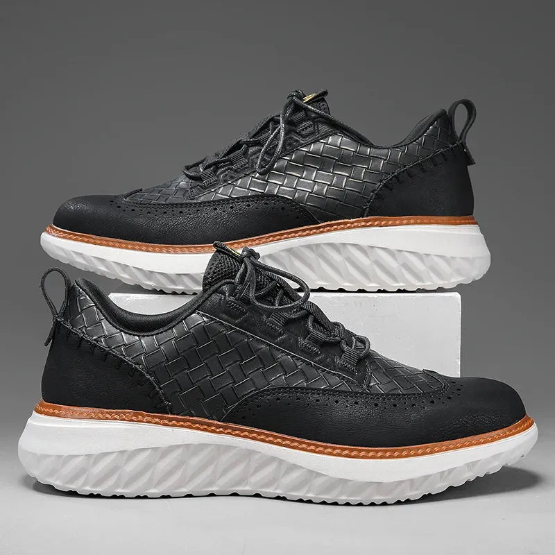 Lancaster Wingtip Leather Sneakers
