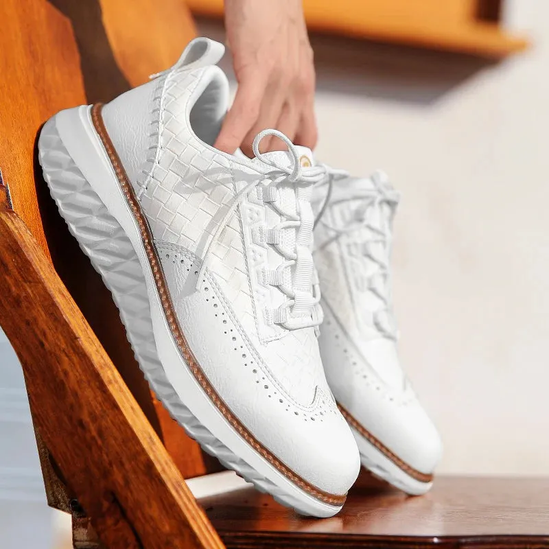 Lancaster Wingtip Leather Sneakers