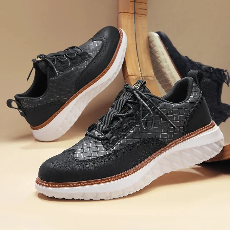 Lancaster Wingtip Leather Sneakers