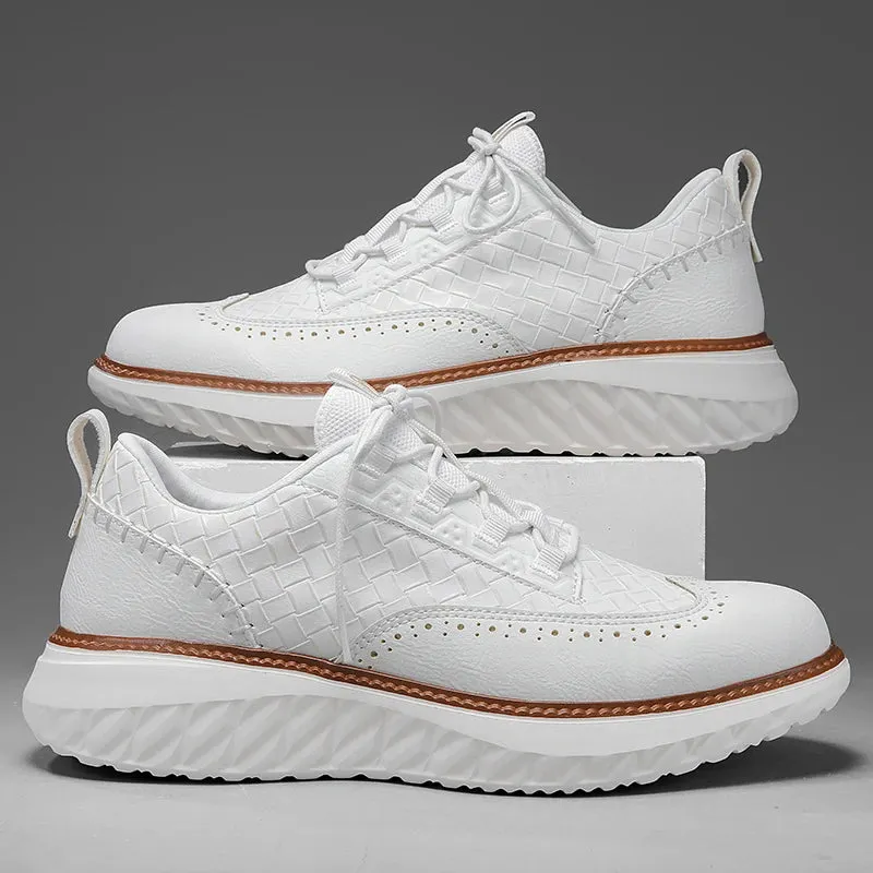 Lancaster Wingtip Leather Sneakers
