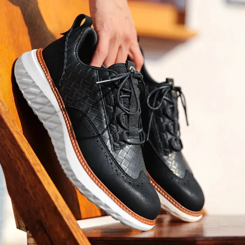 Lancaster Wingtip Leather Sneakers