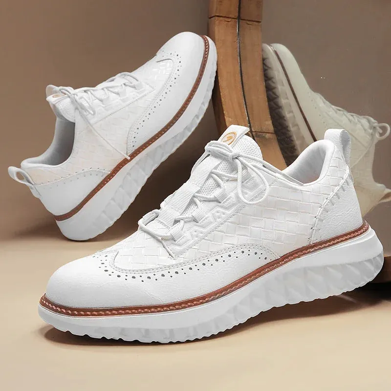 Lancaster Wingtip Leather Sneakers