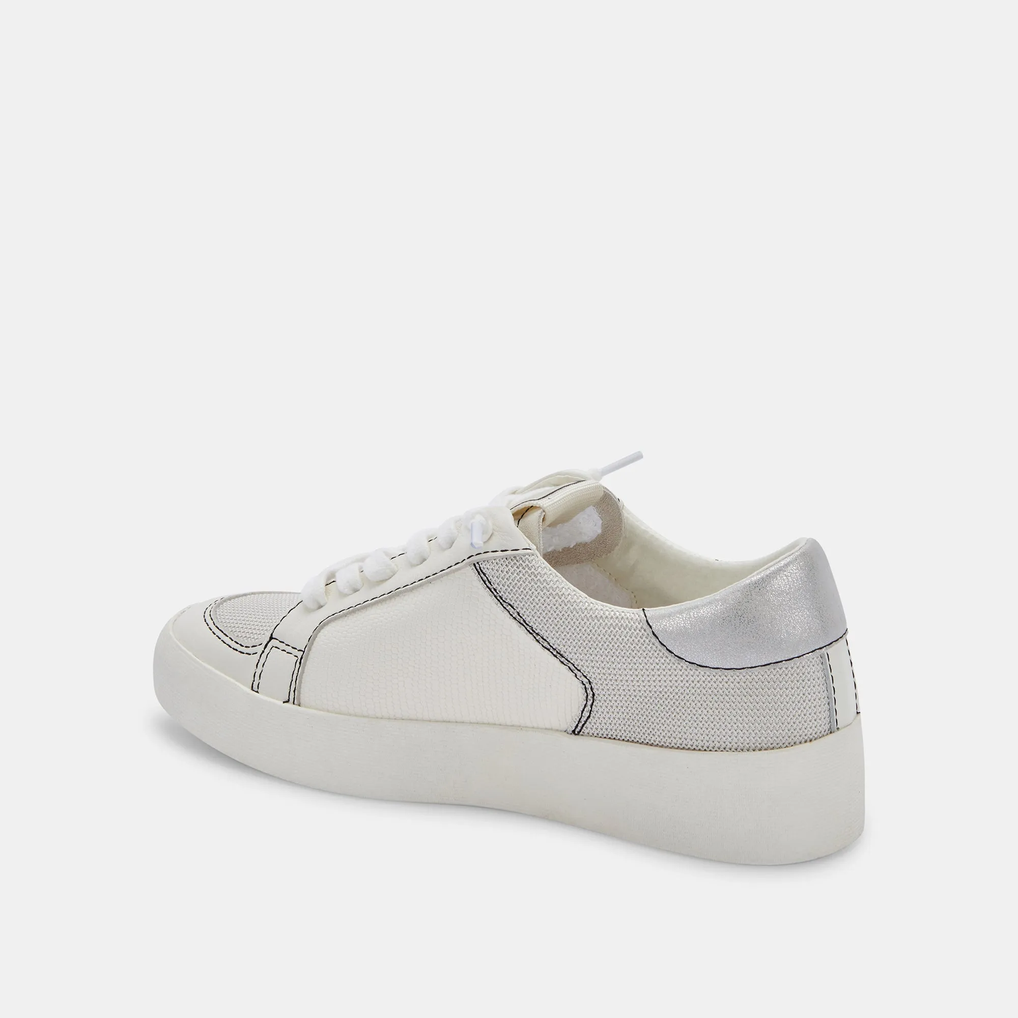 LEDGER SNEAKERS OFF WHITE LEATHER - re:vita
