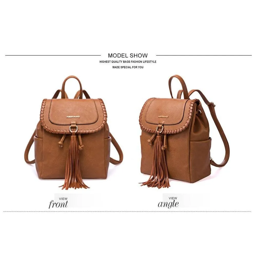 <bold>Fashion Backpack  <br>Vegan-Leather