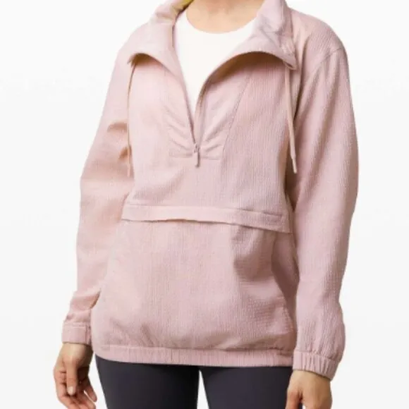 Lululemon Pack Light Pullover Porcelain Pink Size 6-8