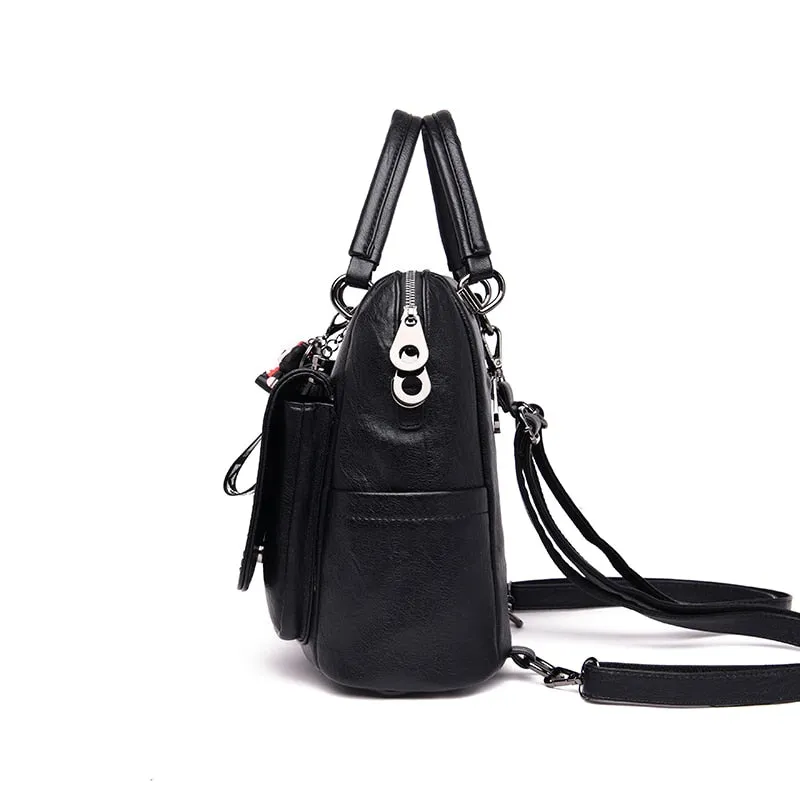 Luxury 3-in-1 Women Vintage Soft Leather Shoulder Bags