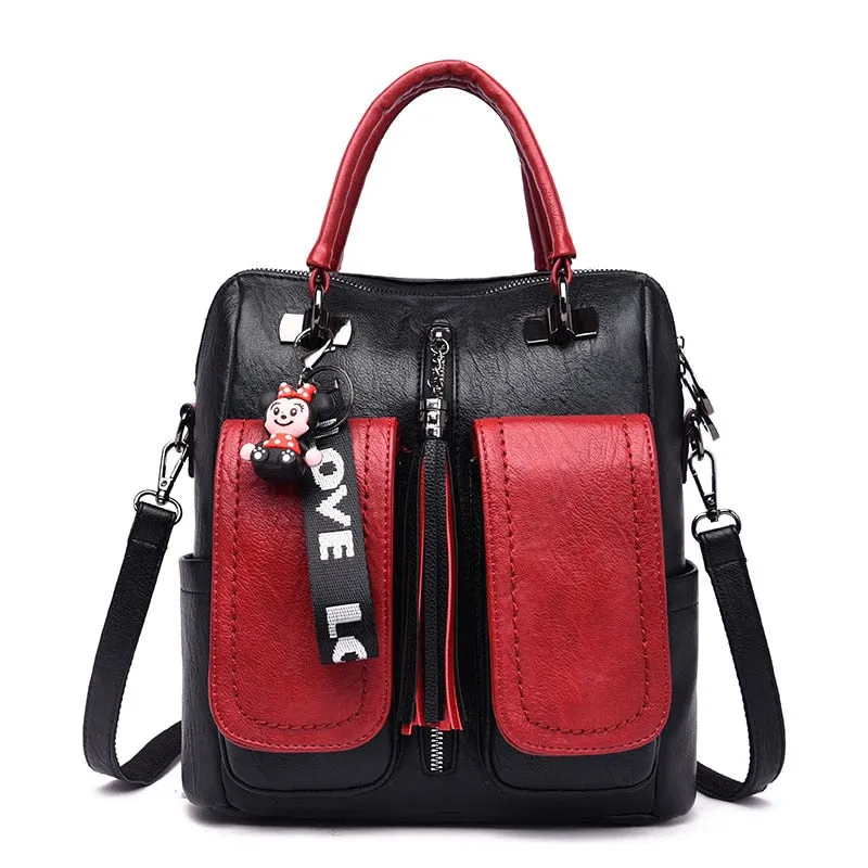 Luxury 3-in-1 Women Vintage Soft Leather Shoulder Bags