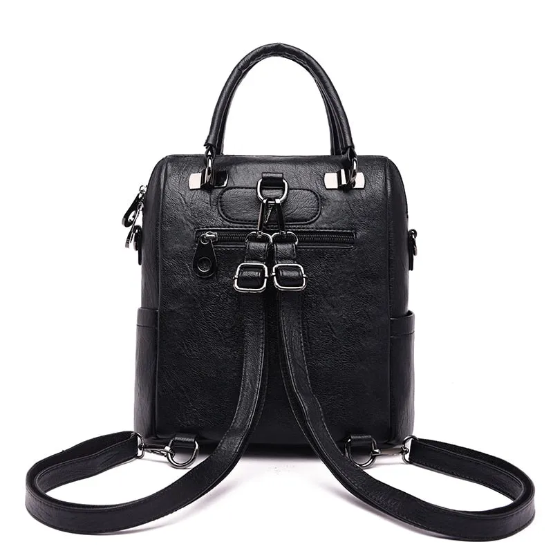 Luxury 3-in-1 Women Vintage Soft Leather Shoulder Bags