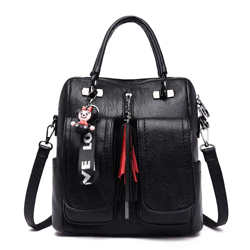 Luxury 3-in-1 Women Vintage Soft Leather Shoulder Bags