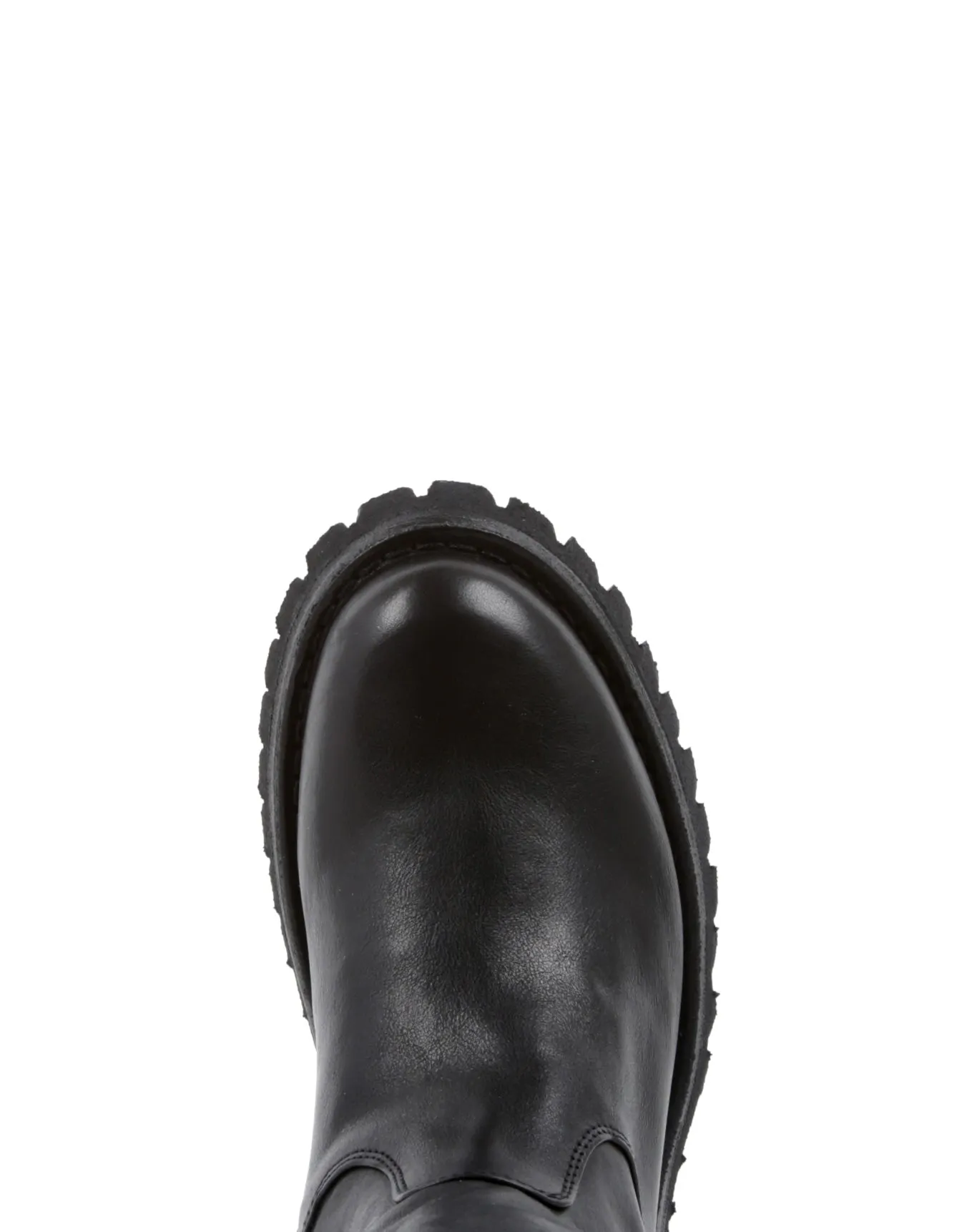 M-ELLMO Black Leather Tall Boots