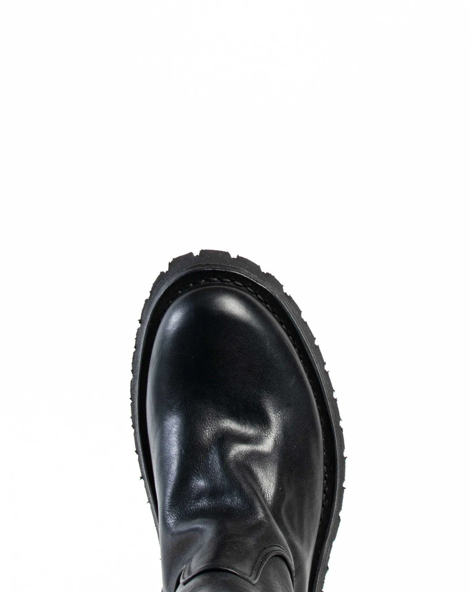 M-ENGY Black Leather Tall Boots