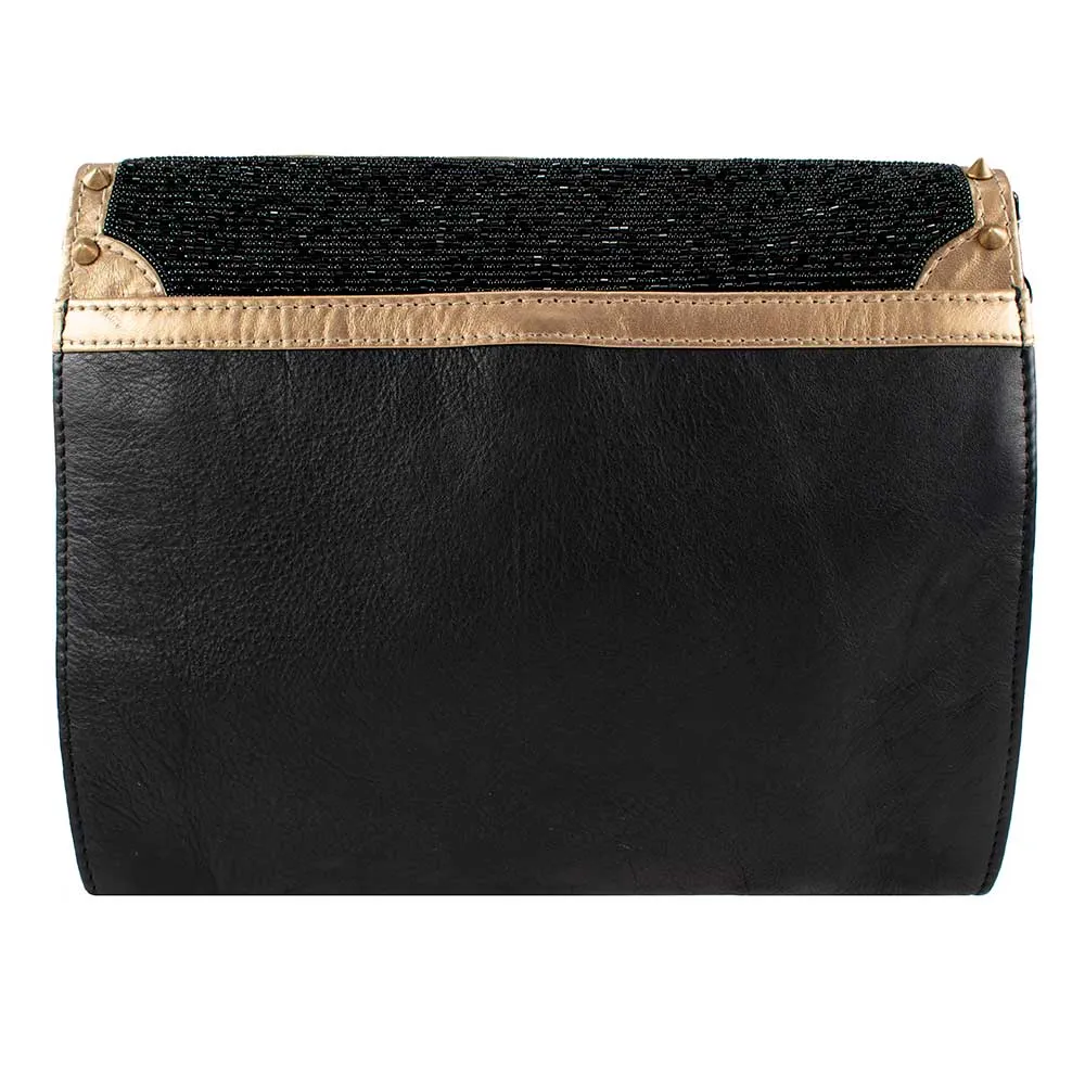Mary Frances Straight to My Heart Black & Red Crossbody Handbag Bag New