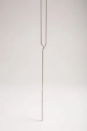 MATTIA CIELO | WHITE GOLD DIAMOND LARIAT NECKLACE