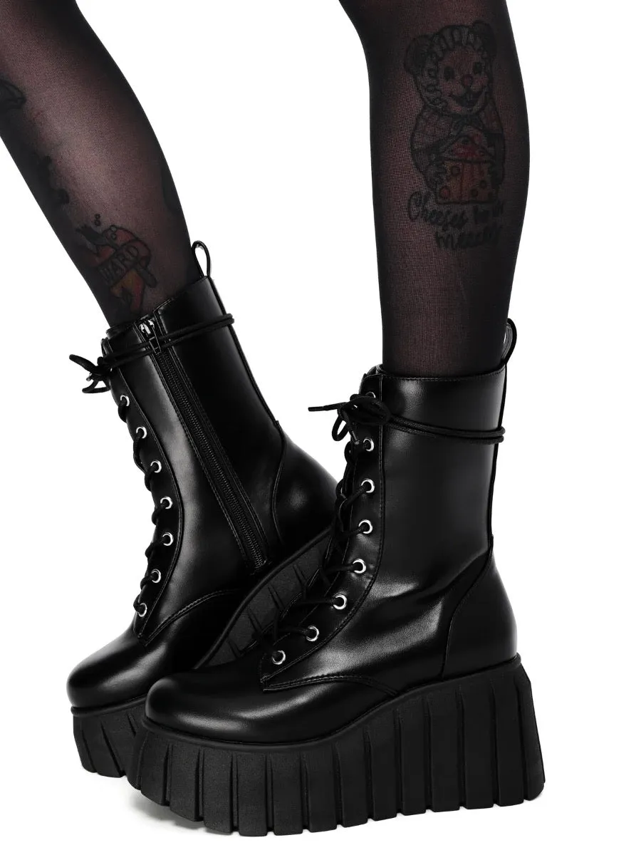 Max Platform Boots- PU FOXBLOOD