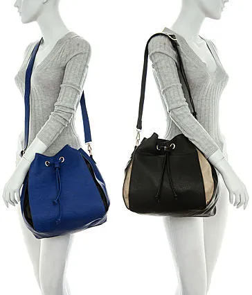Melie Bianco | Drawstring Purse Black