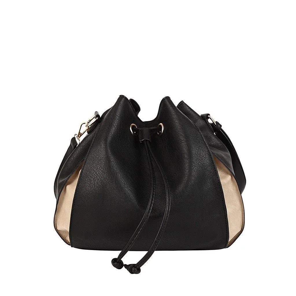 Melie Bianco | Drawstring Purse Black