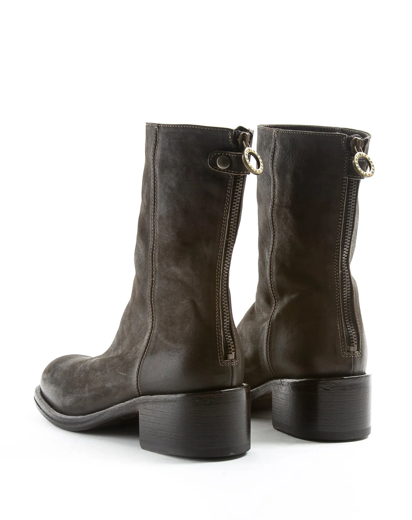 MENNY Brown Leather Boots