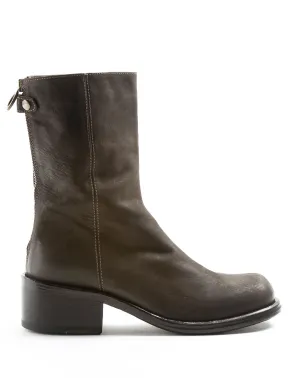 MENNY Brown Leather Boots