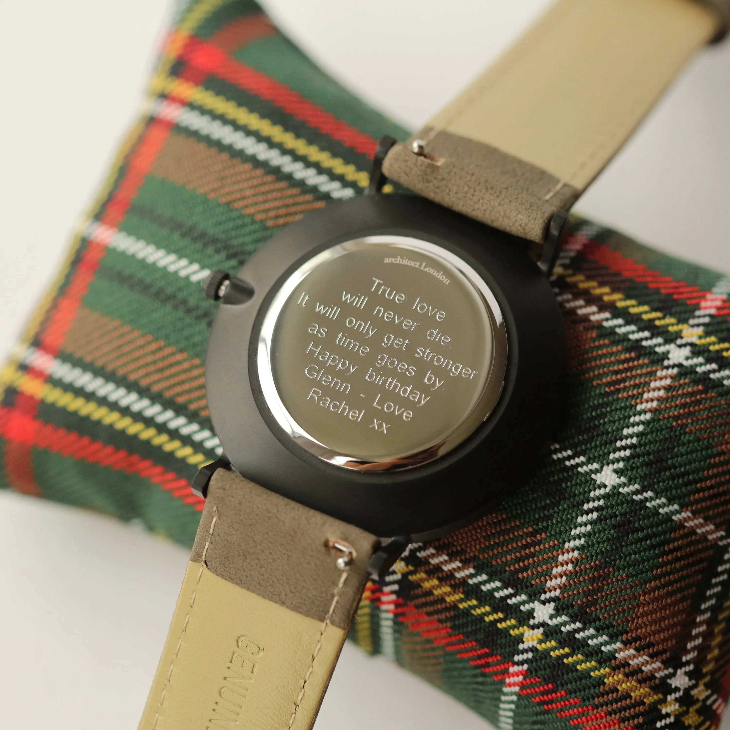 Modern Font Engraving - Men's Minimalist Watch