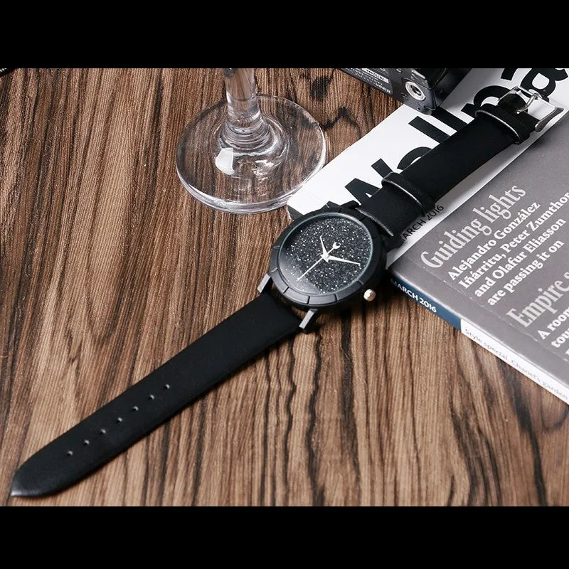 Moon Stars Design Analog Watch For Women