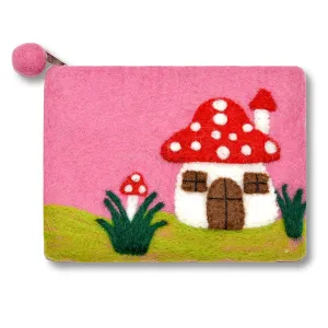 Mushroom House Design Coin Purse