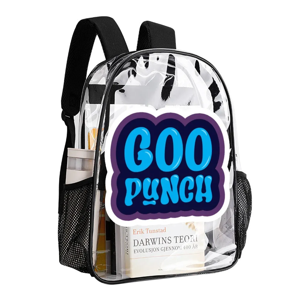 My Brother And Me "GOO PUNCH" Transparent Backpack 17 inch