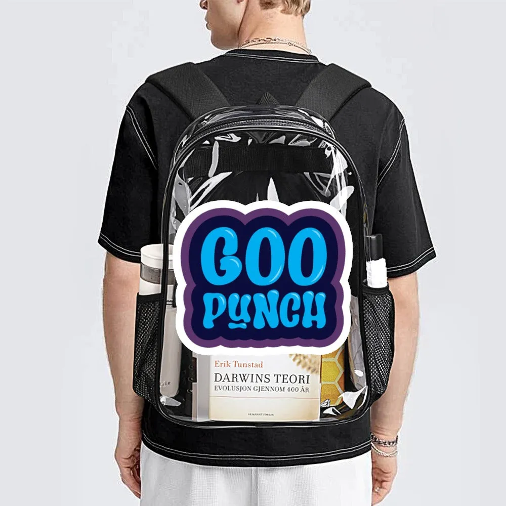 My Brother And Me "GOO PUNCH" Transparent Backpack 17 inch