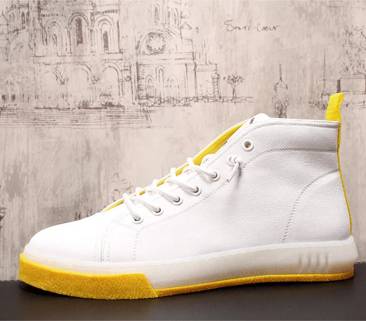 New Arrival Men Fashion Casual Shoes Summer Air Mesh High Top Canvas Shoes Male Breathable Youth Trending Sneakers