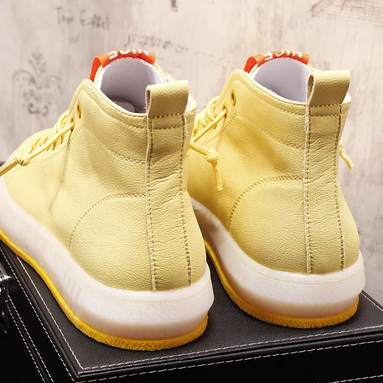 New Arrival Men Fashion Casual Shoes Summer Air Mesh High Top Canvas Shoes Male Breathable Youth Trending Sneakers