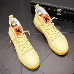 New Arrival Men Fashion Casual Shoes Summer Air Mesh High Top Canvas Shoes Male Breathable Youth Trending Sneakers