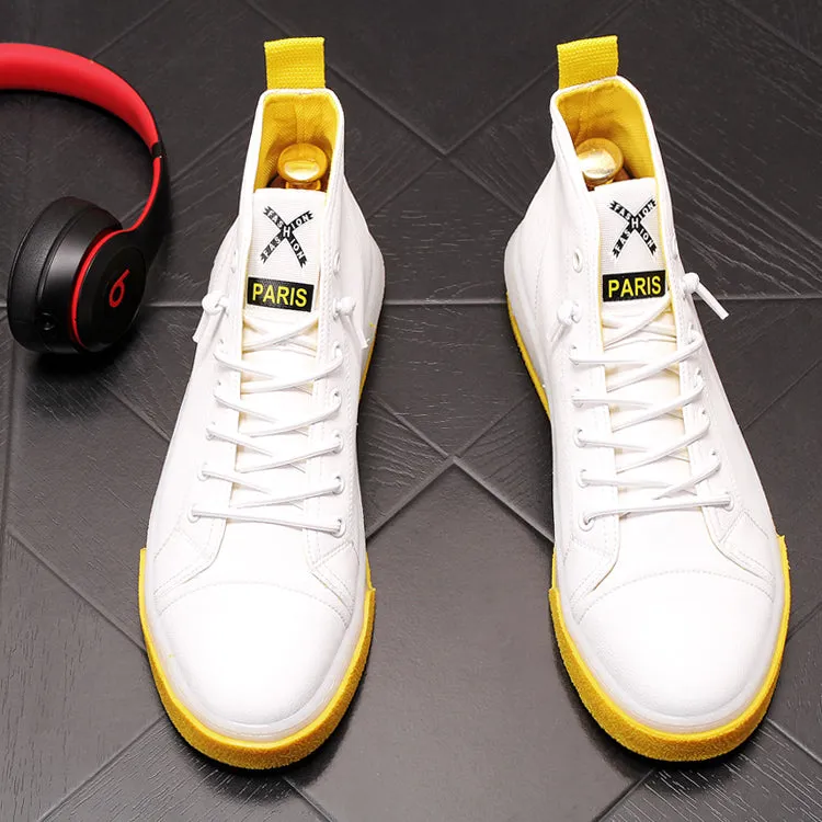 New Arrival Men Fashion Casual Shoes Summer Air Mesh High Top Canvas Shoes Male Breathable Youth Trending Sneakers