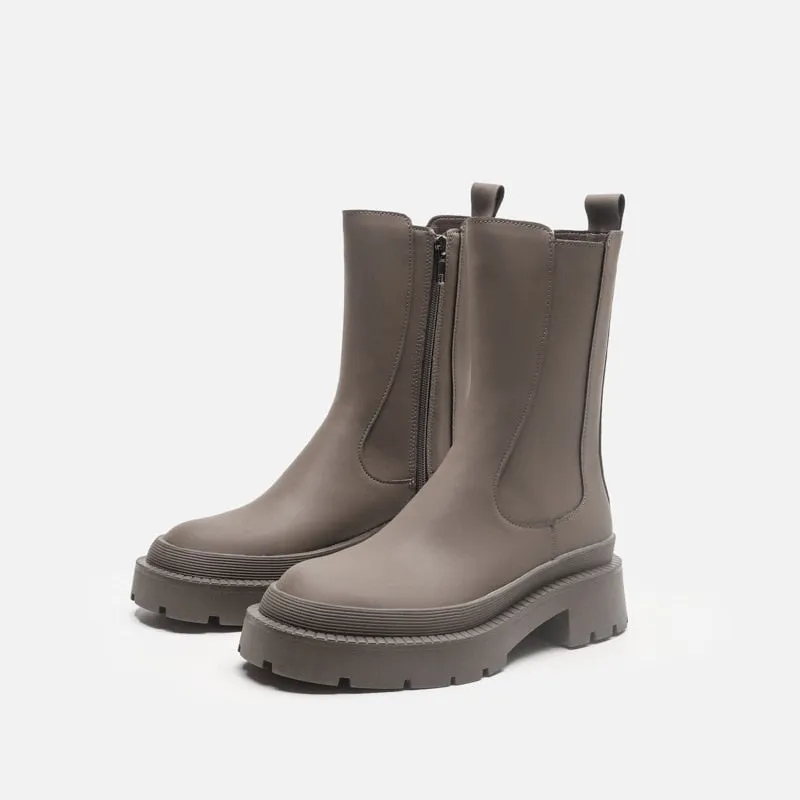 New Women's Luxury Brand Platform Winter Boots