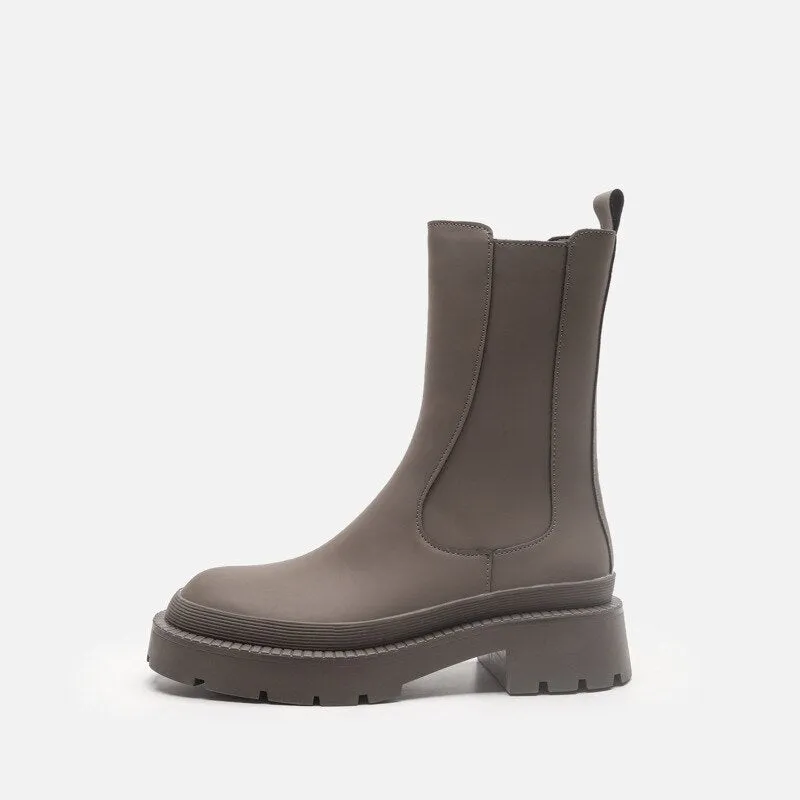 New Women's Luxury Brand Platform Winter Boots