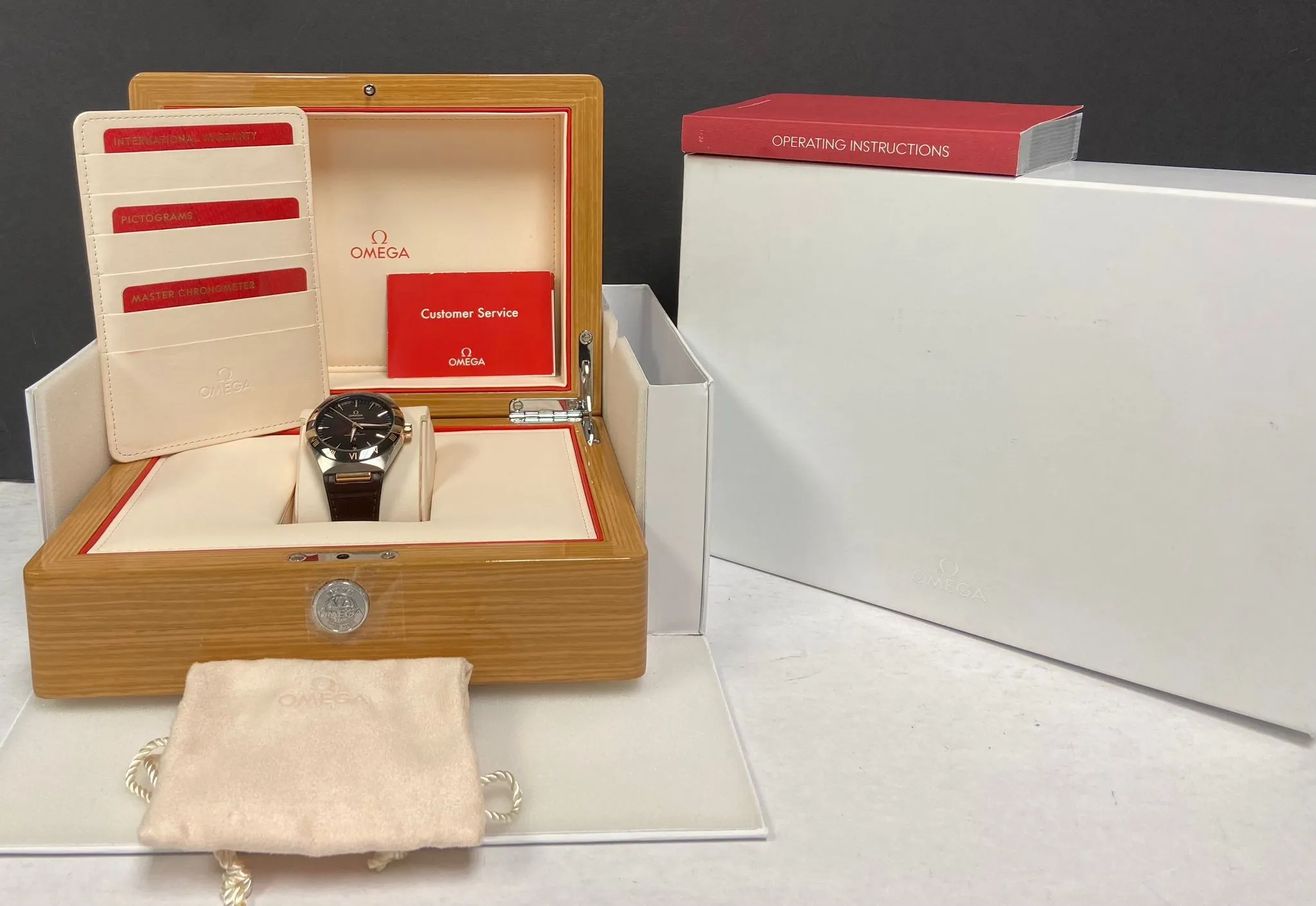Omega Constellation 41mm 131.23.41.21.11.001 Burgundy Dial Automatic Men's Watch
