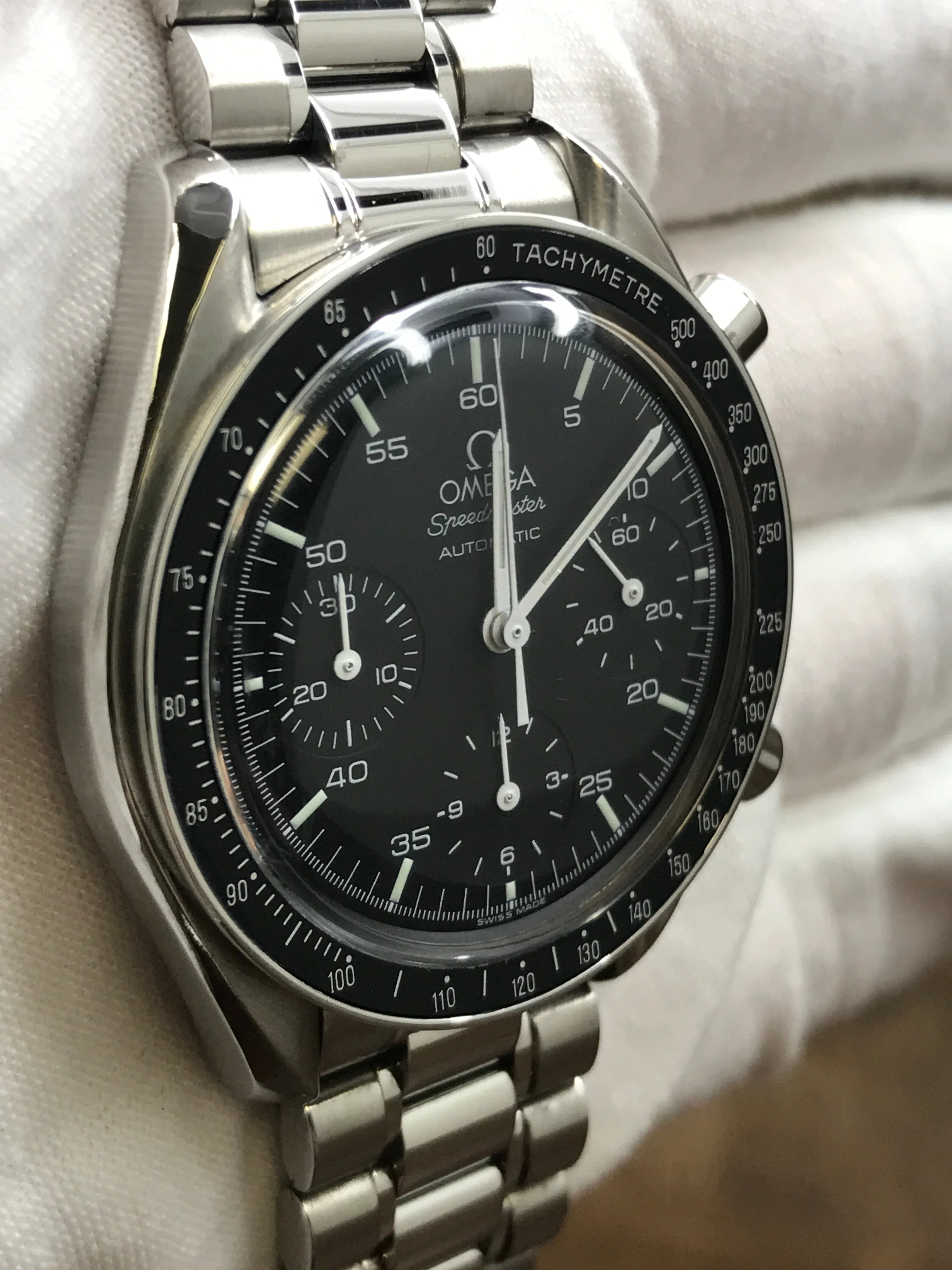 Omega Speedmaster 39mm 175.0032.1 Black Dial Automatic Men's Watch