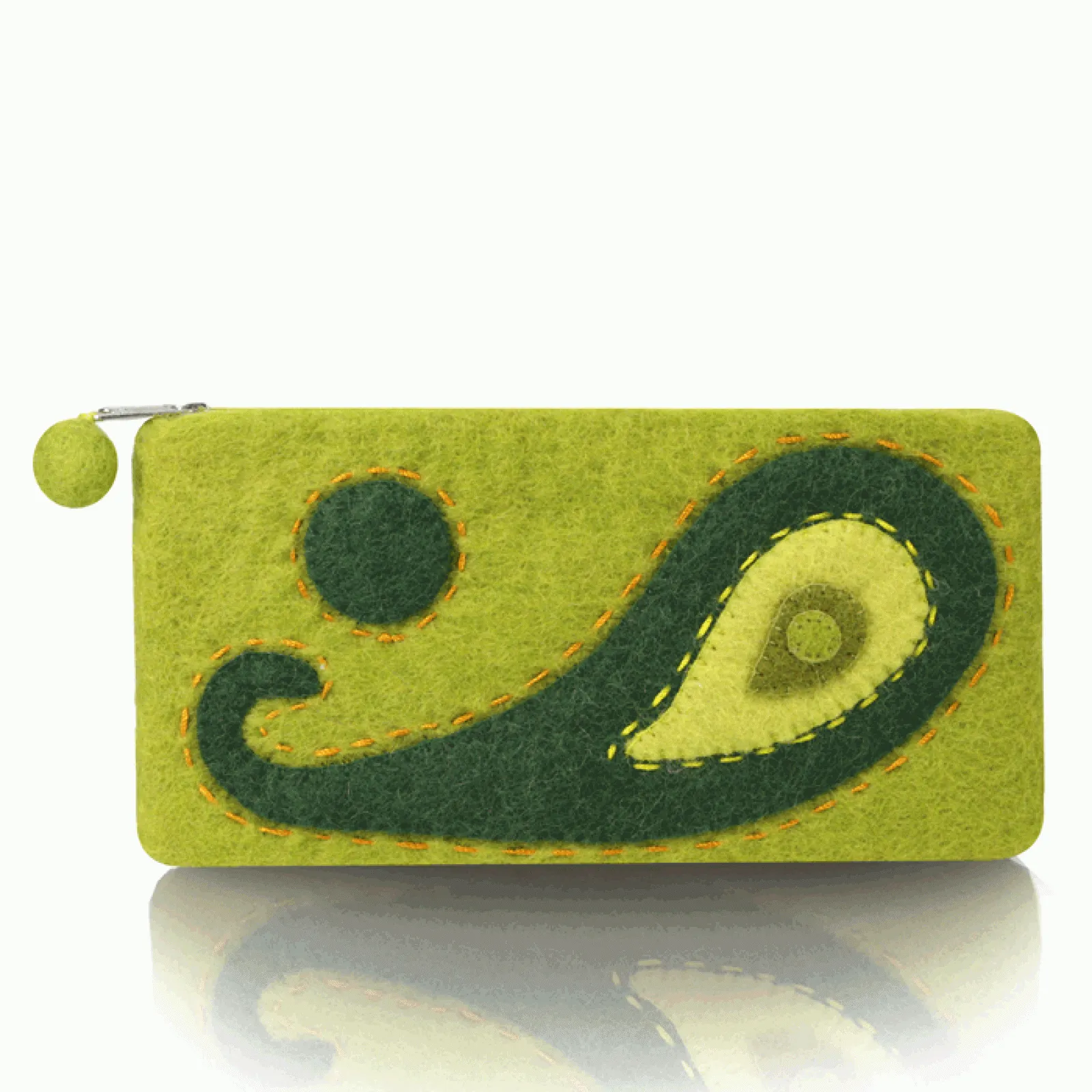 Paisley Stitched Design Pencil Case