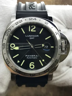 Panerai Luminor GMT Limited Edition B&P PAM00029 Black Tuxedo Dial Automatic Men's Watch