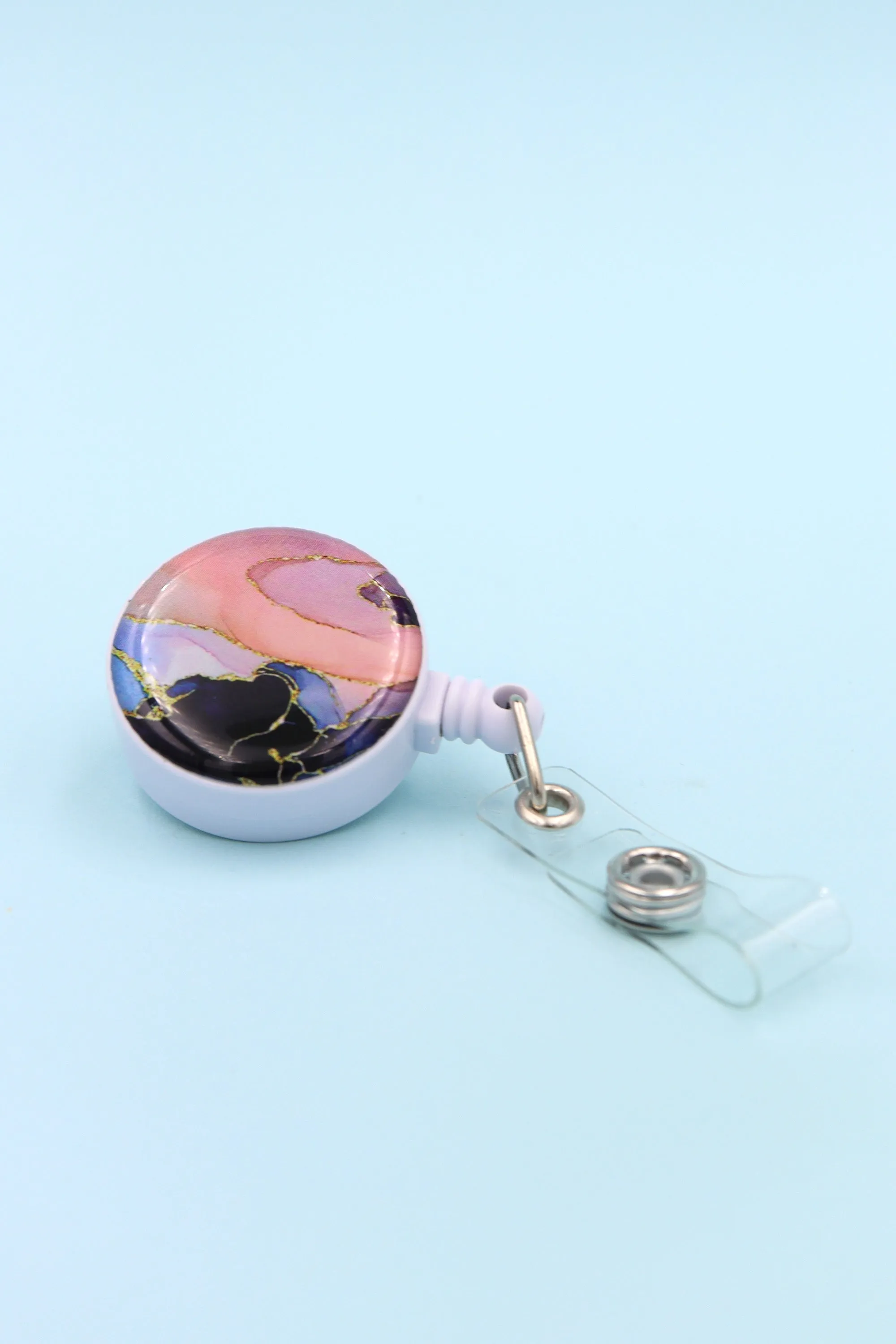 Pastel Marble ID Badge