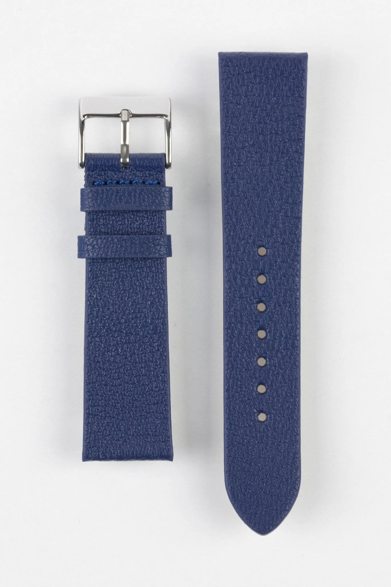 Pebro BILLY Genuine Goatskin Leather Watch Strap in NAVY BLUE