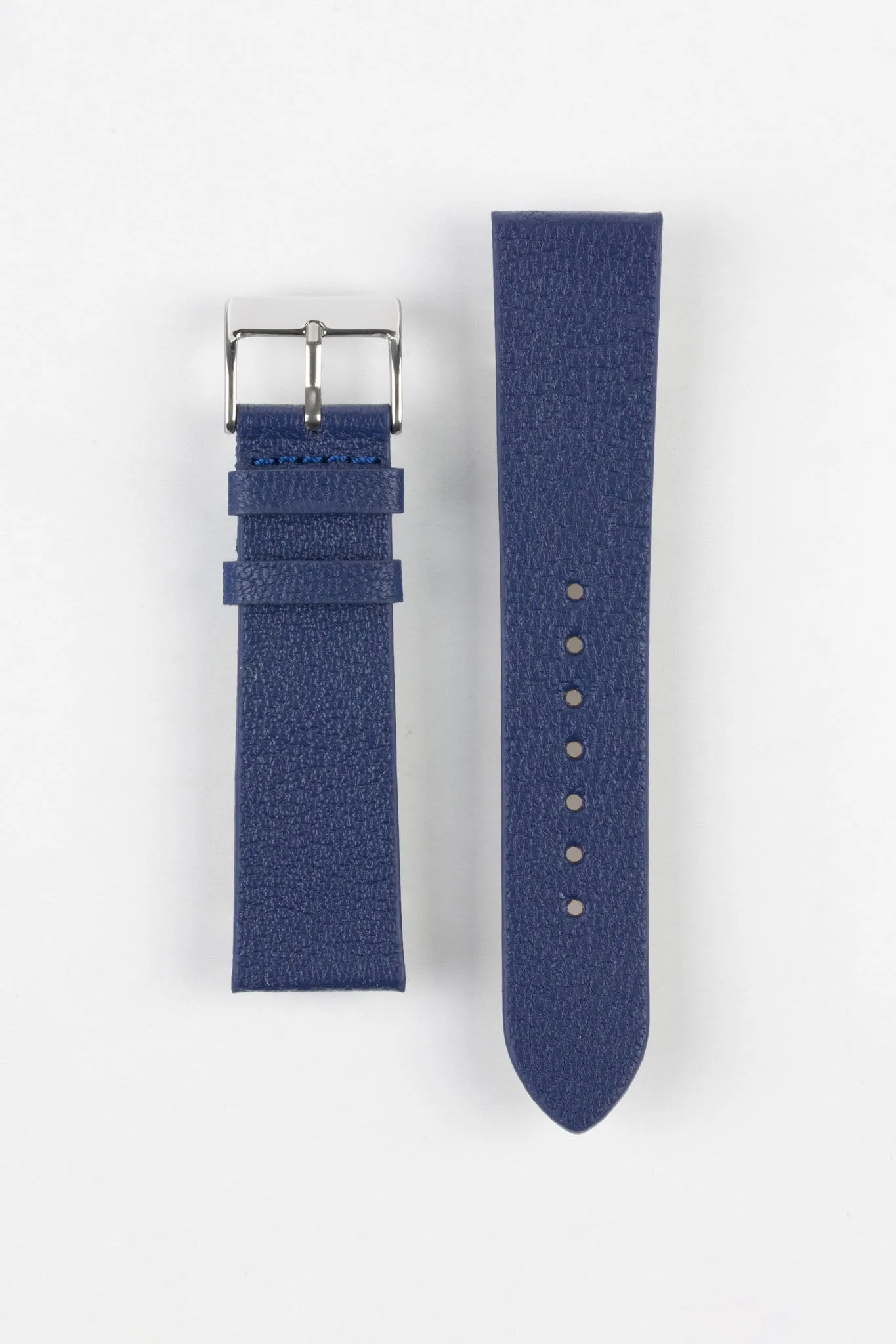Pebro BILLY Genuine Goatskin Leather Watch Strap in NAVY BLUE