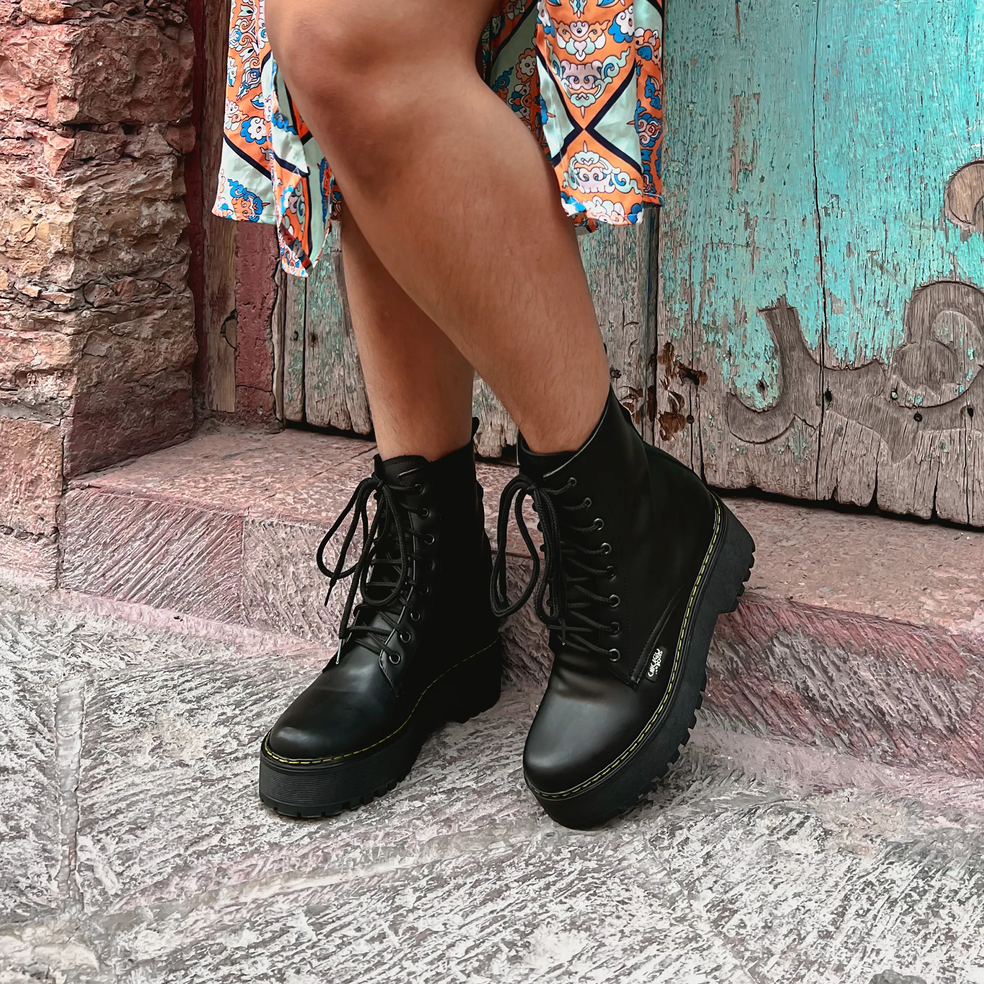 Platform Boots Negro