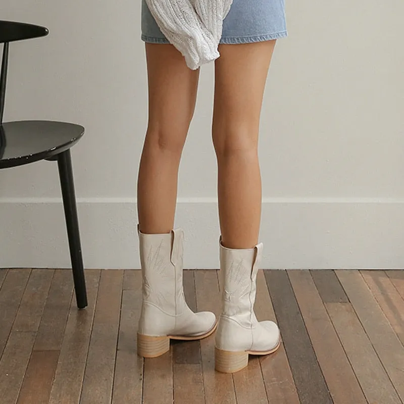Point Toe Ladies Punk Modern Boots