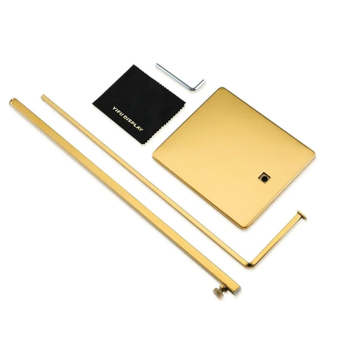 Polished Gold Purse Display Stand - Set of Two Single Hanging Hook Bag Display
