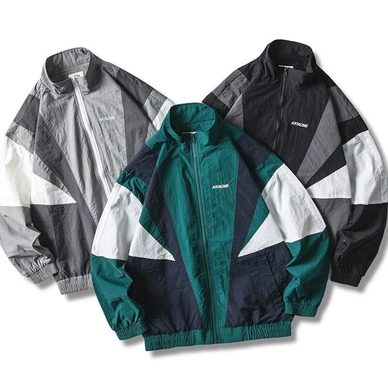 "ARTACME" Veste coupe vent retro Vert - URB1™