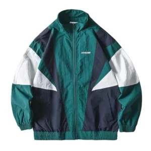 "ARTACME" Veste coupe vent retro Vert - URB1™