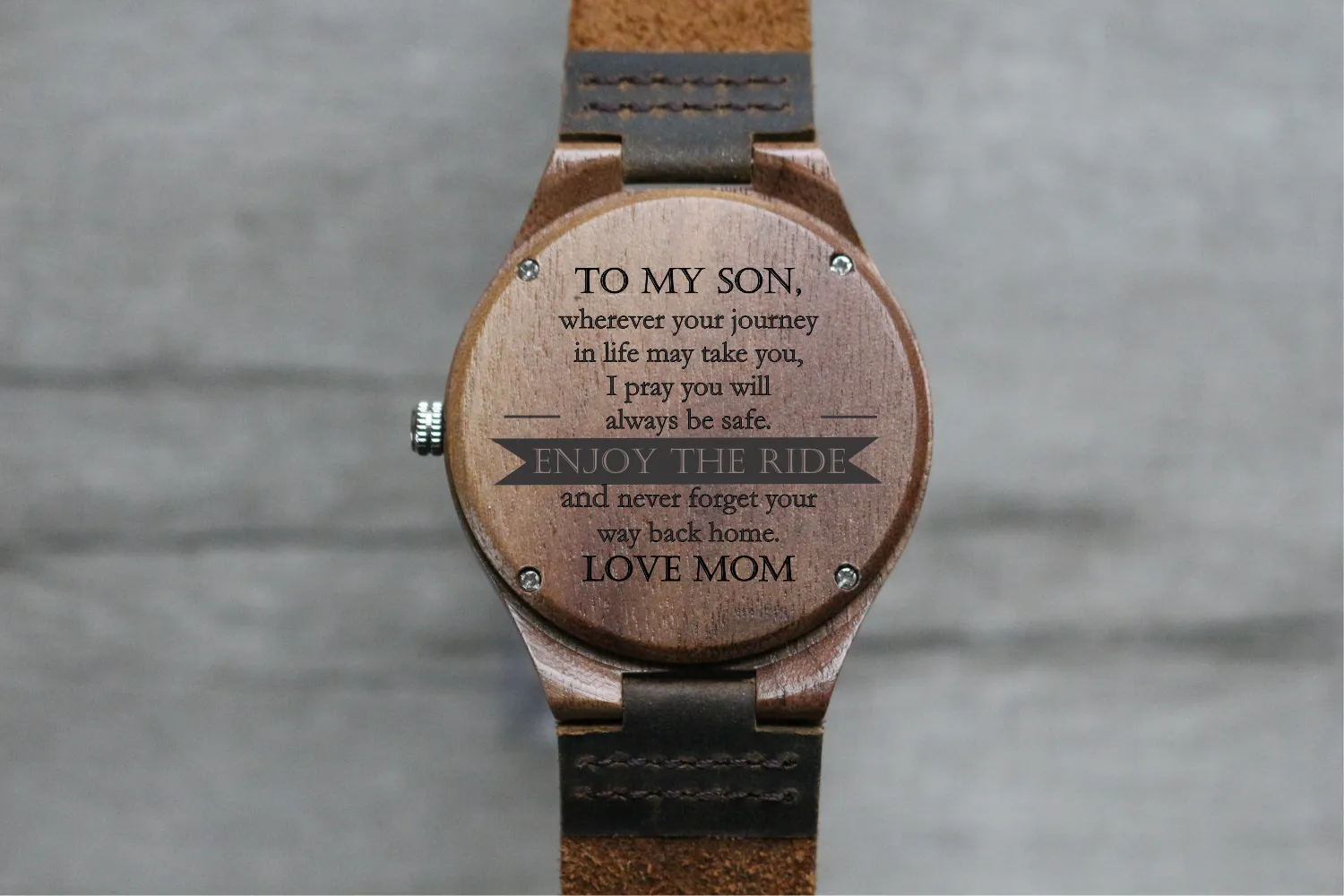 "Enjoy the Ride" - Wood Watch | The Burton
