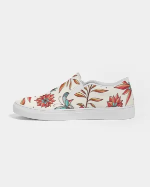 Red Bloom Slip on Canvas Shoe