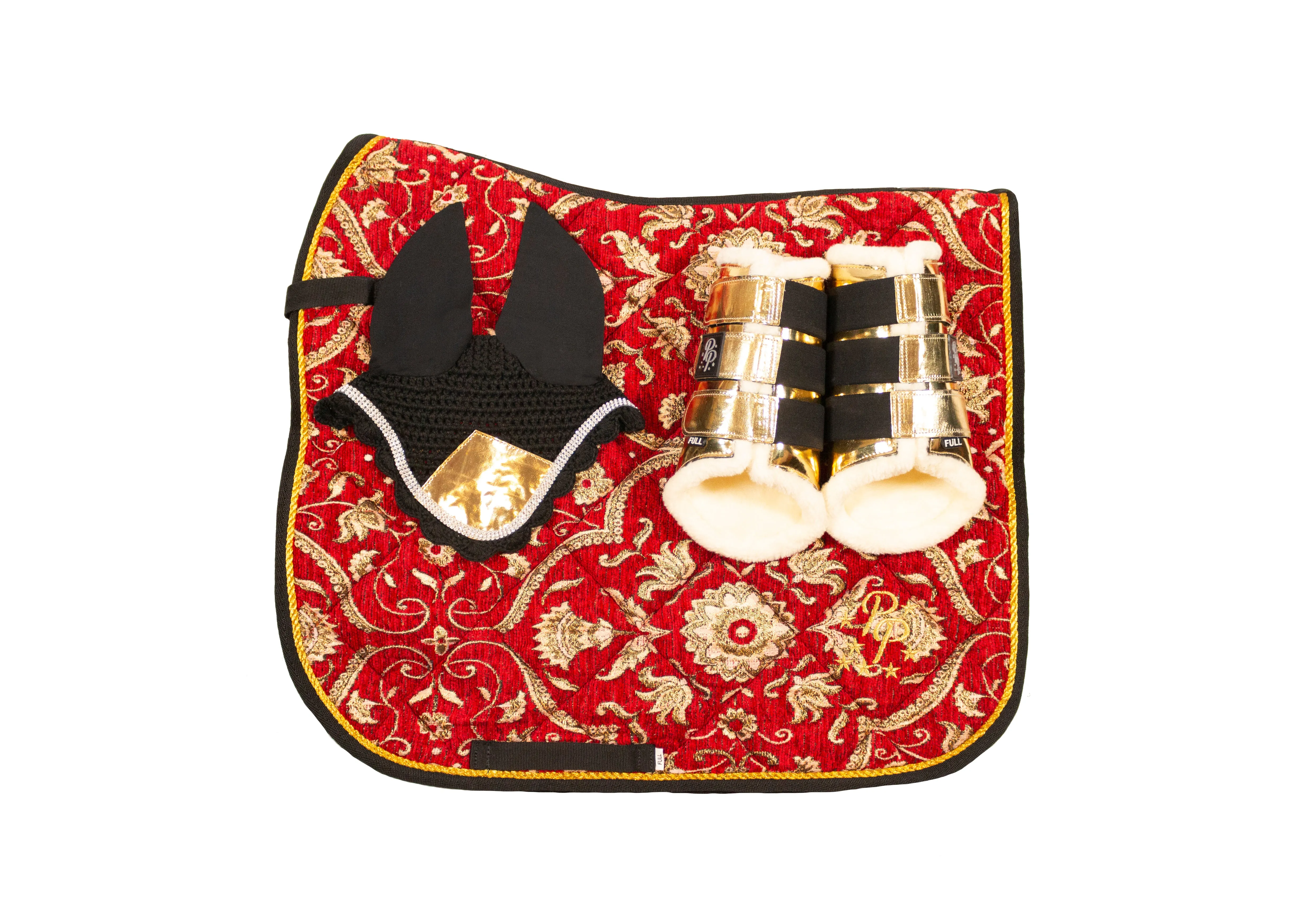 Red Jacquard Dressage Set