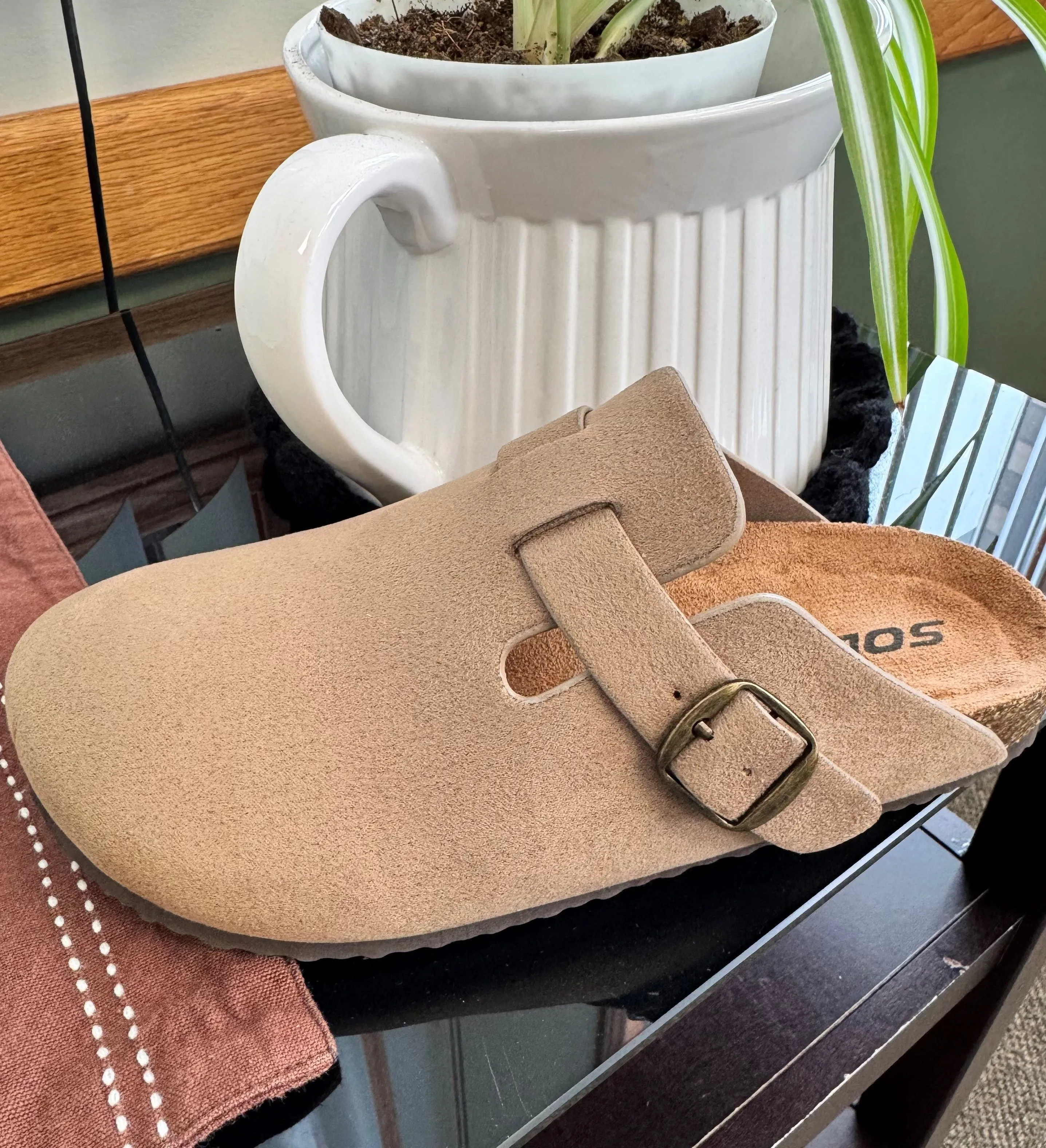 Regis Round Toe Clog w/ Buckle Detail